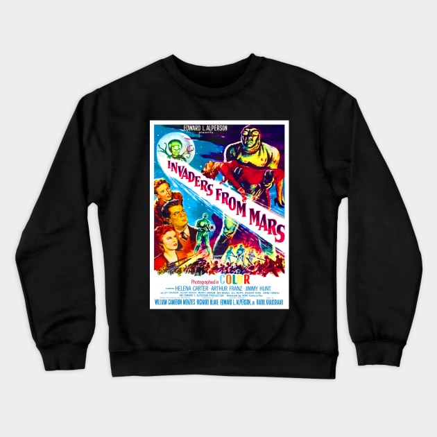 Invaders from Mars Crewneck Sweatshirt by RockettGraph1cs